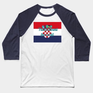 Travel Around the World - Croatia Baseball T-Shirt